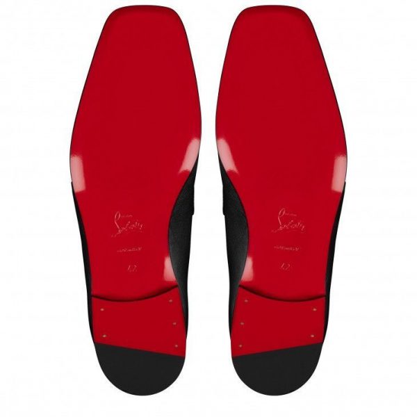 Christian Louboutin Mocassins Mj en cuir de veau noir – Image 4