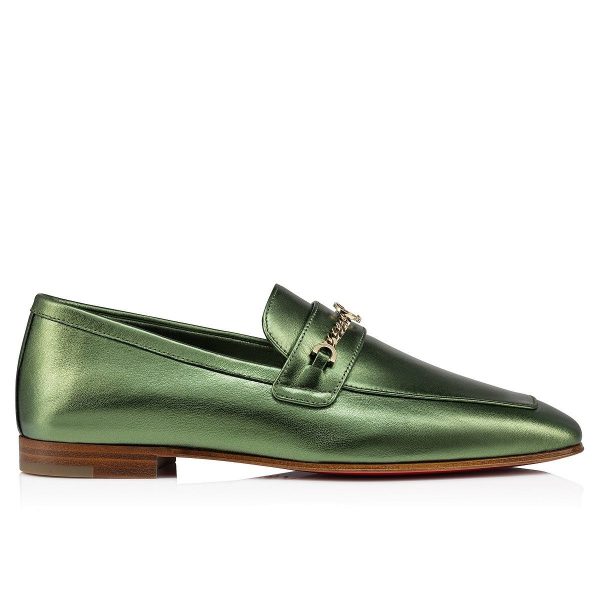 Christian Louboutin Mocassins Mj en cuir nappa vertlaine – Image 2