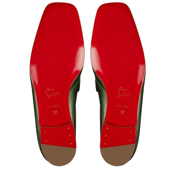 Christian Louboutin Mocassins Mj en cuir nappa vertlaine – Image 5