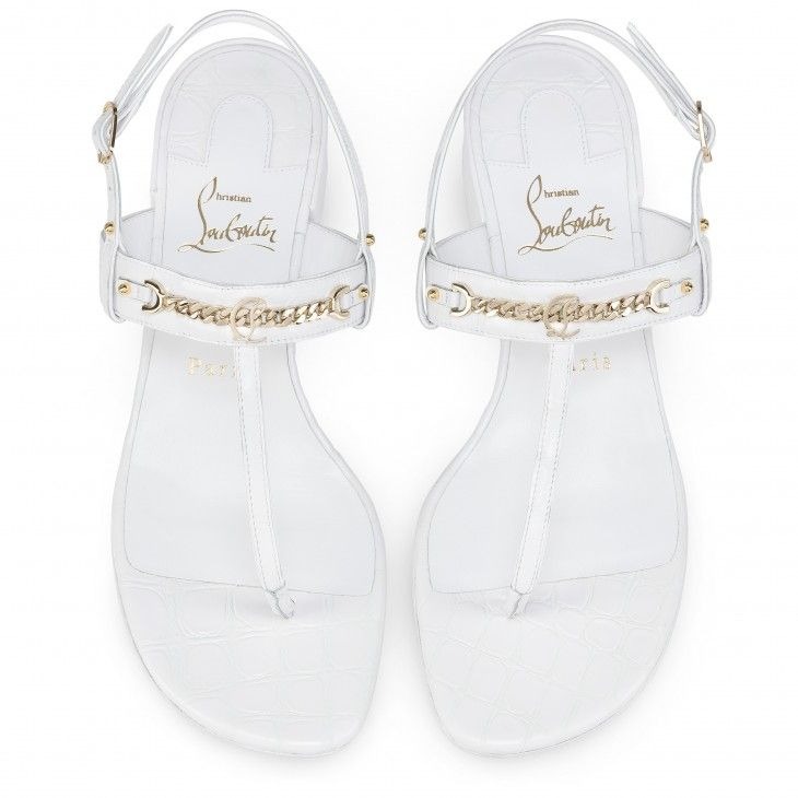 Christian Louboutin MJ Thong 25 mm Mules Cuir de Veau Gaufré Alligator Noir – Image 4