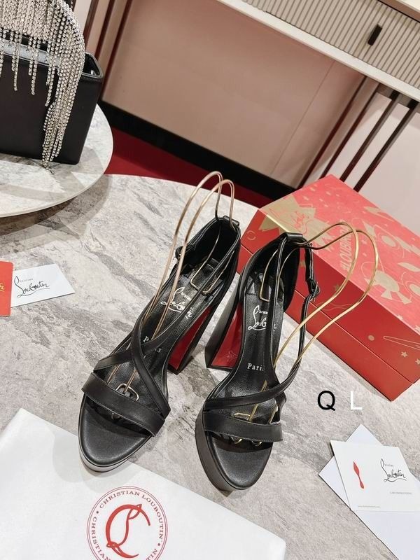 Christian Louboutin Movida Jane Sandales à Plateforme 130mm Cuir Nappa Noir