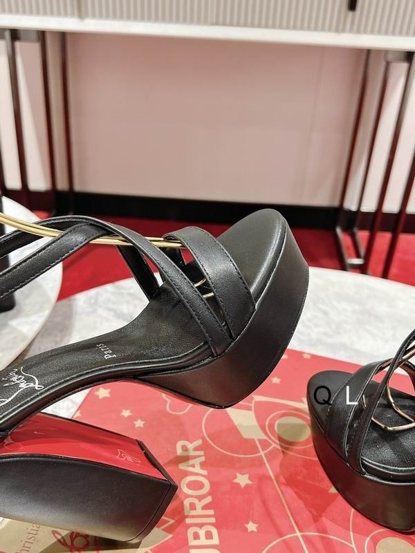 Christian Louboutin Movida Jane sandales plateforme 130 mm cuir nappa noir – Image 3