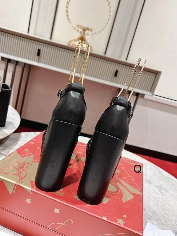 Christian Louboutin Movida Jane Sandales à Plateforme 130mm Cuir Nappa Noir – Image 4