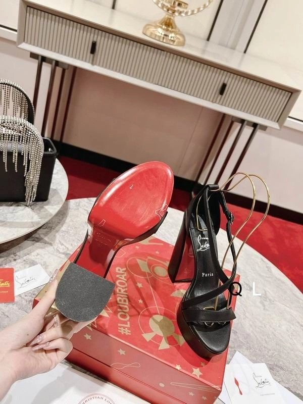 Christian Louboutin Movida Jane Sandales à Plateforme 130mm Cuir Nappa Noir – Image 5