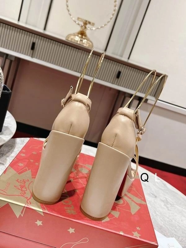 Christian Louboutin Movida Jane Sandales à Plateforme 130mm Cuir Nappa Nude – Image 4