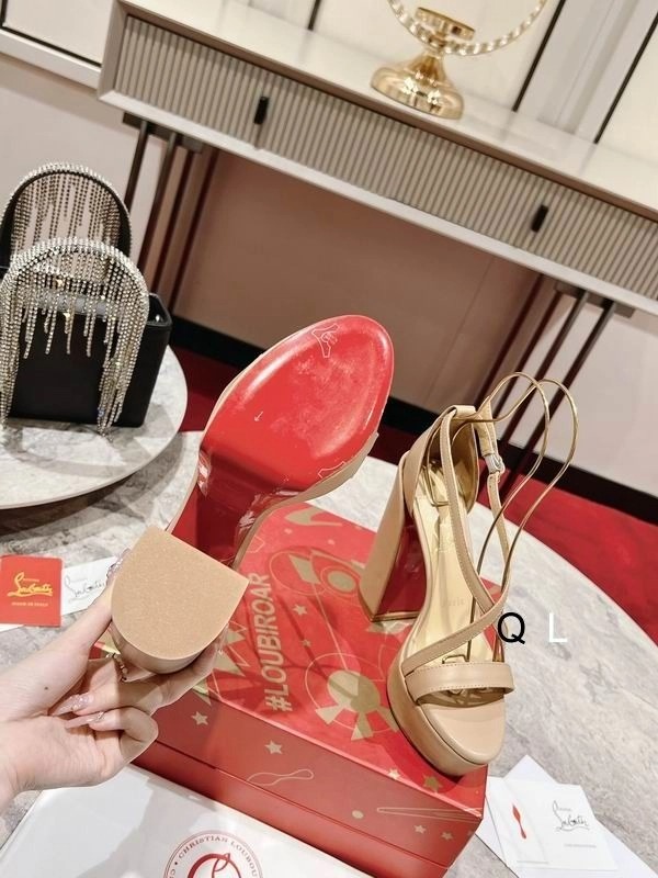 Christian Louboutin Movida Jane Sandales à Plateforme 130mm Cuir Nappa Nude – Image 5