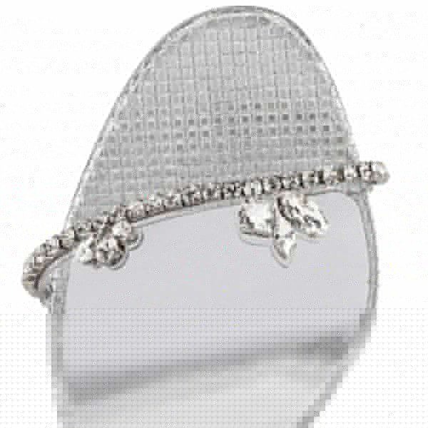 Christian Louboutin Mules Just Queen 100 mm Argent/cri/lin PVC Argent – Image 2