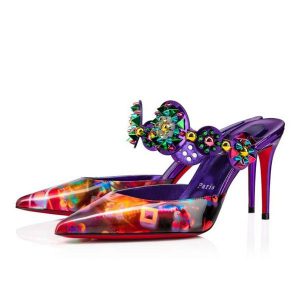 Christian Louboutin Mules Miss Goldora 85 mm Vers Multi/mix Multi Ab/lin El Vernis