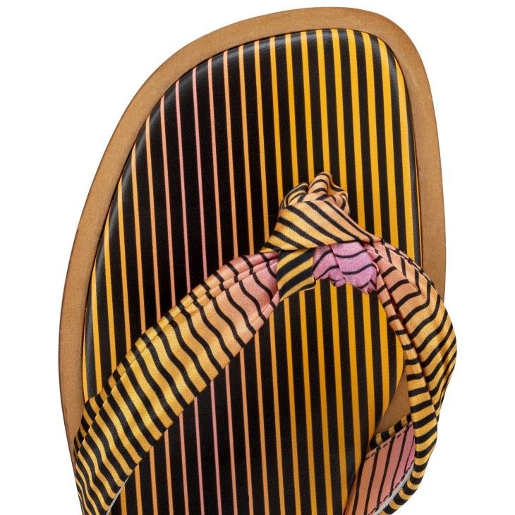 Christian Louboutin Nilo Du DéSert Mules Satin Crêpe Imprimé Aftersun Multicolore – Image 4