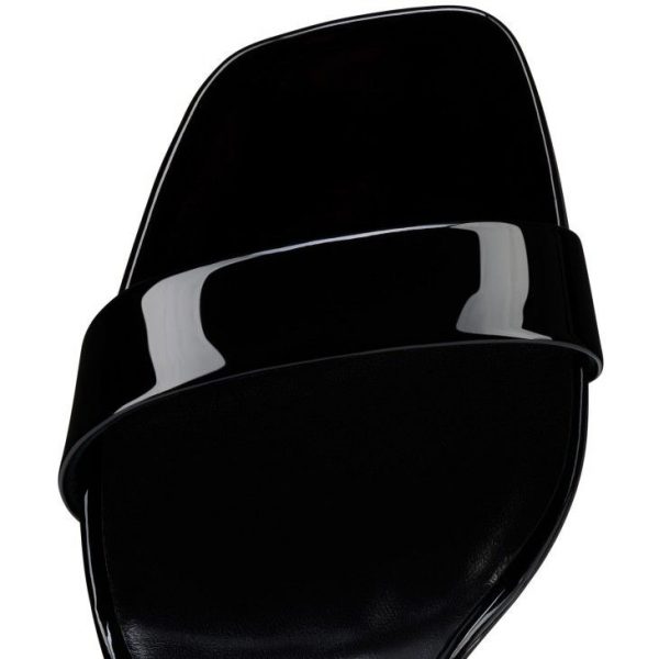 Christian Louboutin O Condora 85 Mm Sandales à Lanières Cuir Vernis Noir – Image 2