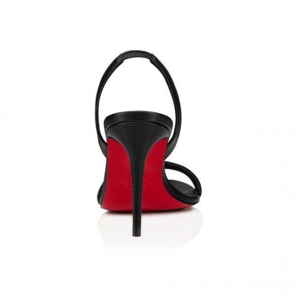 Christian Louboutin O Marylin 85 Mm Sandales en Cuir Nappa Noir – Image 3