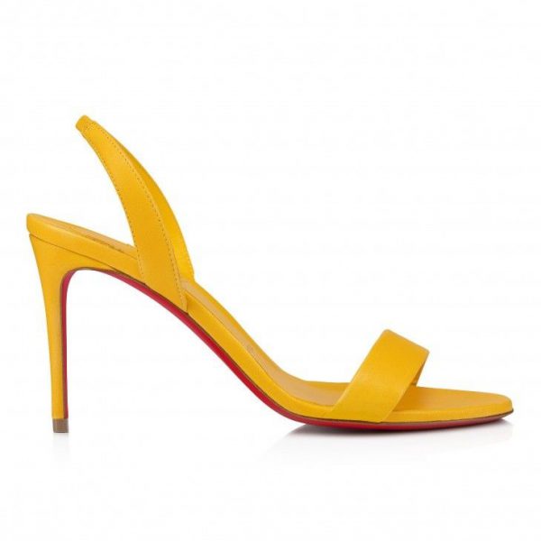 Sandales Christian Louboutin O Marylin 85 mm, cuir nappa Pollen – Image 2
