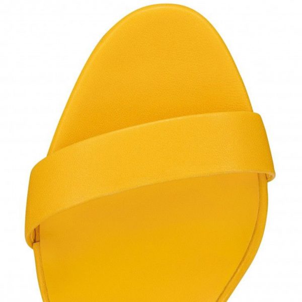 Sandales Christian Louboutin O Marylin 85 mm, cuir nappa Pollen – Image 4