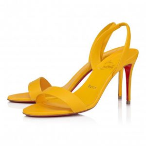Sandales Christian Louboutin O Marylin 85 mm, cuir nappa Pollen