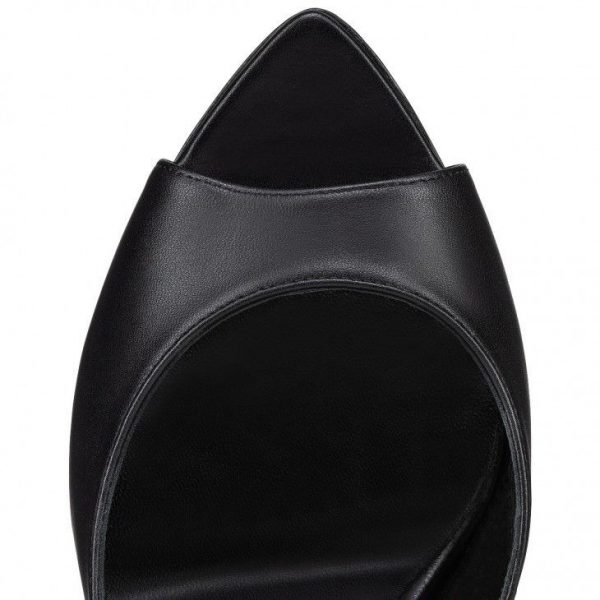 Christian Louboutin Open Apostropha escarpins 80 mm en cuir nappa noir – Image 4