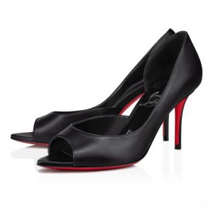 Christian Louboutin Open Apostropha escarpins 80 mm en cuir nappa noir