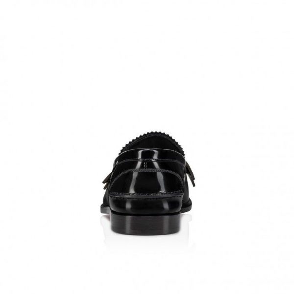 Christian Louboutin Mocassins Penny Femme en cuir de veau noir – Image 3