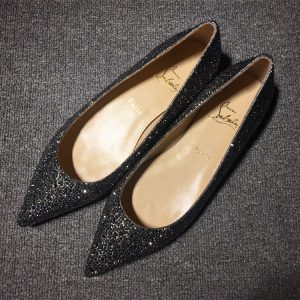 Christian Louboutin Pigalle Ballerines avec Strass Noir