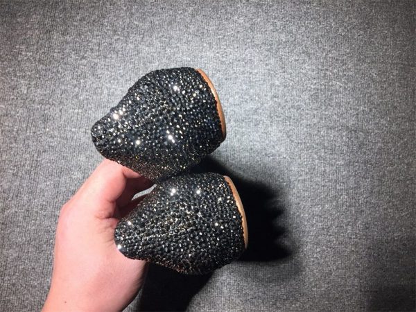 Christian Louboutin Pigalle Ballerines avec Strass Noir – Image 5