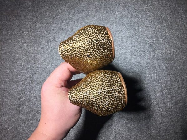 Christian Louboutin Pigalle Ballerines avec Strass Or – Image 4
