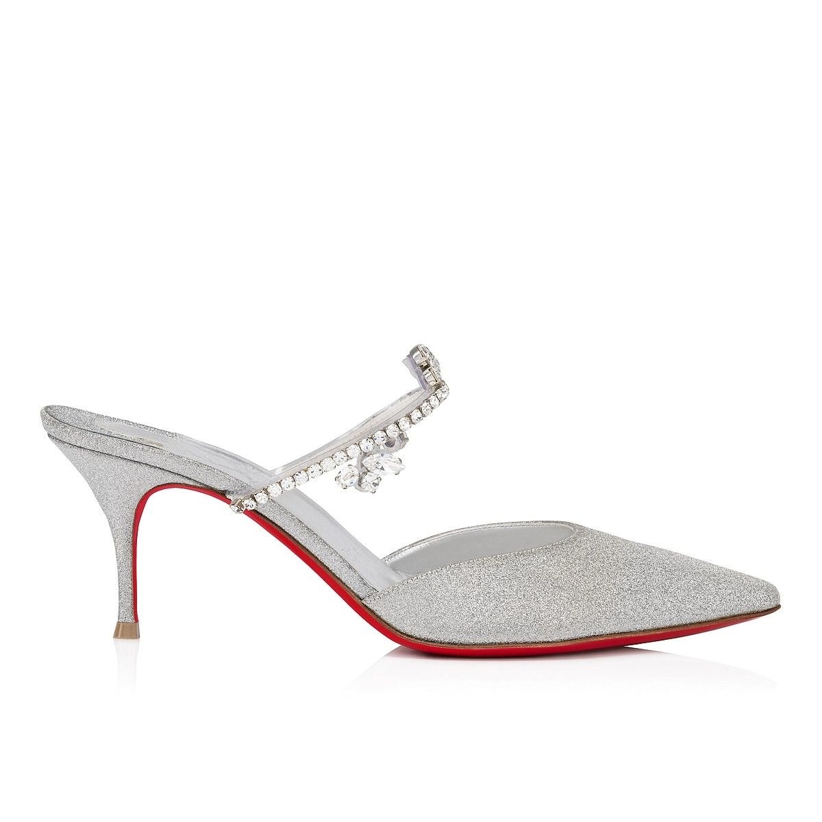 Christian Louboutin Planet Queen 85 mm Escarpins Cuir de Veau Argent – Image 2