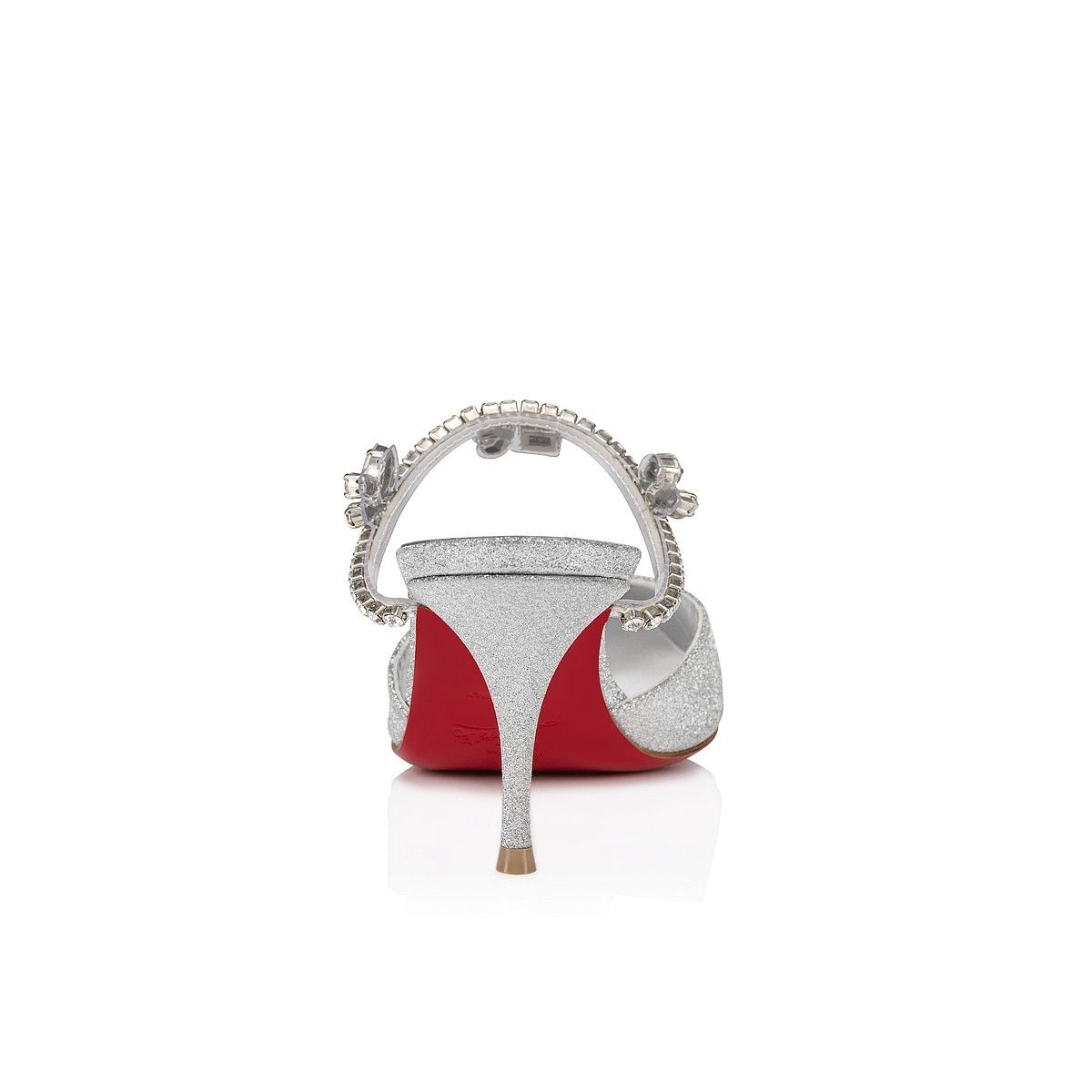 Christian Louboutin Planet Queen 85 mm Escarpins Cuir de Veau Argent – Image 3