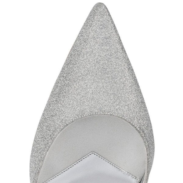 Christian Louboutin Planet Queen 70 mm Escarpins Cuir Argent – Image 4