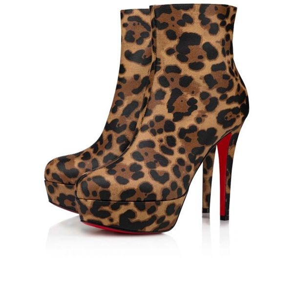 Christian Louboutin Jenlove Booty plateformes 120 mm cuir brun