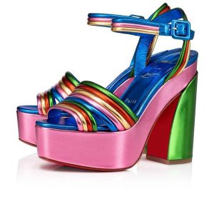 Christian Louboutin Plates-formes Manola Disco 120 mm Multi/alize Cuir