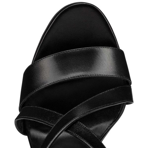 Sandales Christian Louboutin Movida 130 mm Noir/lin Noir Enfant – Image 3