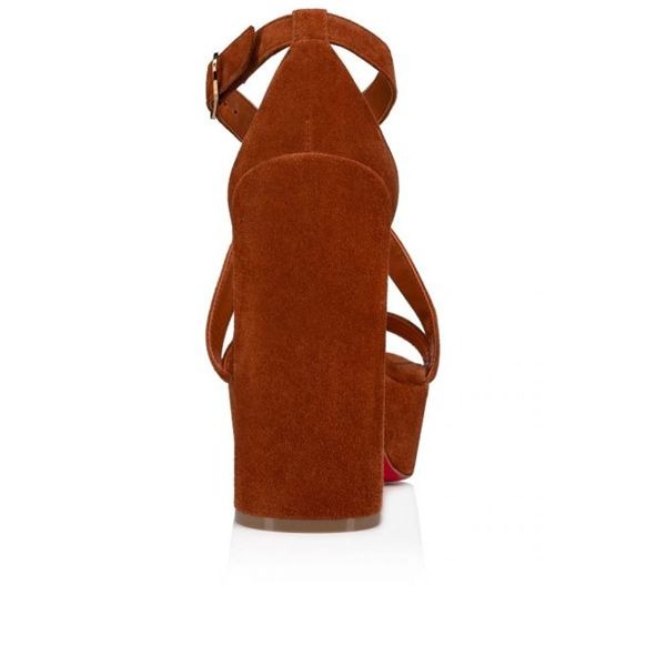 Christian Louboutin Movida plateformes 130 mm daim de veau Foxy/lin Foxy – Image 4