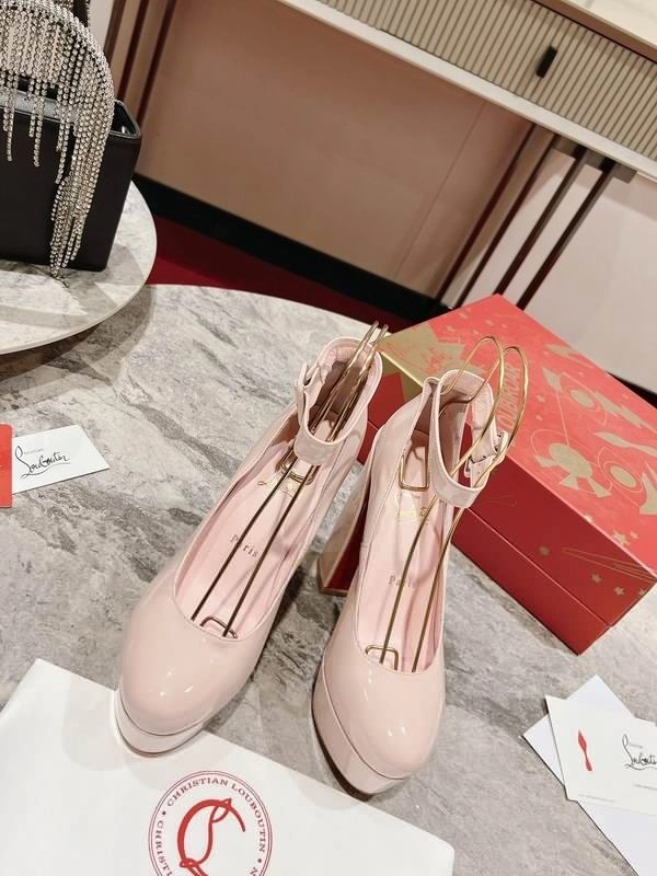 Christian Louboutin Movida Jane plateformes 130 mm cuir verni rose – Image 5