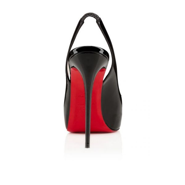 Christian Louboutin Private Number plateformes 120 mm cuir verni noir – Image 2