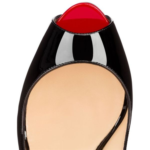 Christian Louboutin Private Number plateformes 120 mm cuir verni noir – Image 3
