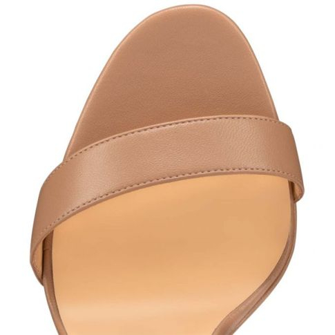 Christian Louboutin Queen Alta plateformes 150 mm cuir nappa nude – Image 3