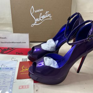 Christian Louboutin Round Chick plateformes 150 mm cuir verni Elektra