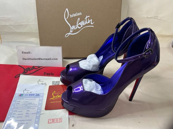 Christian Louboutin Round Chick plateformes 150 mm cuir verni Elektra