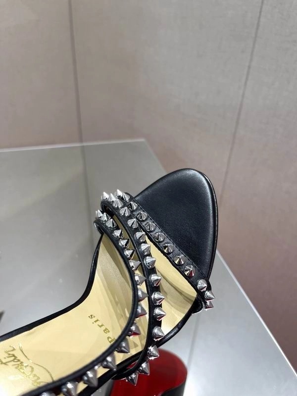 Christian Louboutin Platforms So Spike Alta 150 mm Cuir Noir – Image 3