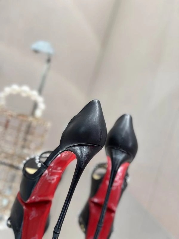 Christian Louboutin Platforms So Spike Alta 150 mm Cuir Noir – Image 4