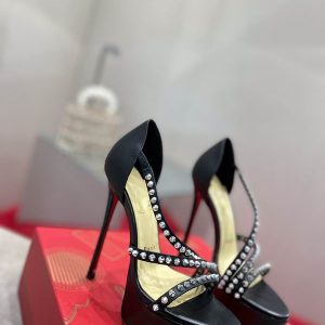 Christian Louboutin Platforms So Spike Alta 150 mm Cuir Noir
