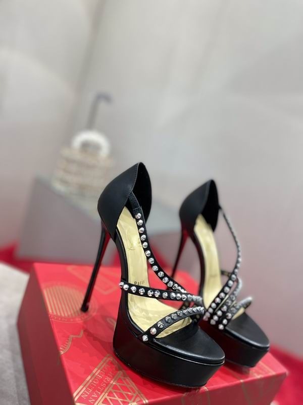 Christian Louboutin Platforms So Spike Alta 150 mm Cuir Noir