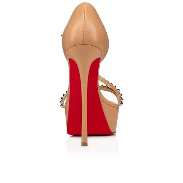 Christian Louboutin So Spike Alta plateformes 150 mm cuir nude – Image 2