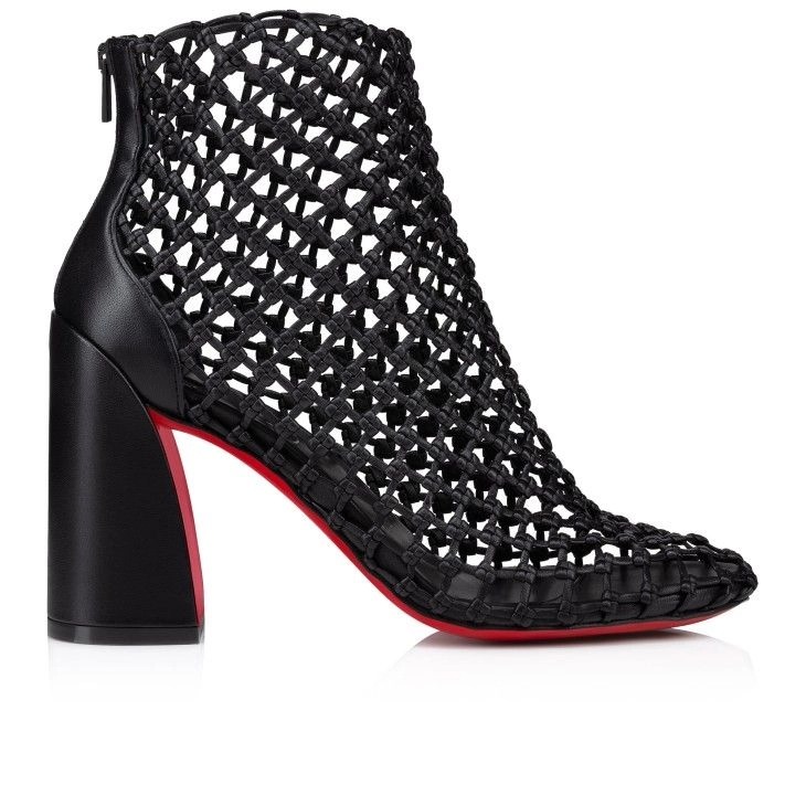 Christian Louboutin Porlibooty 85mm Bottines Basses Cuir Nappa Noir – Image 2