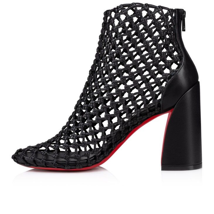 Christian Louboutin Porlibooty 85mm Bottines Basses Cuir Nappa Noir – Image 4