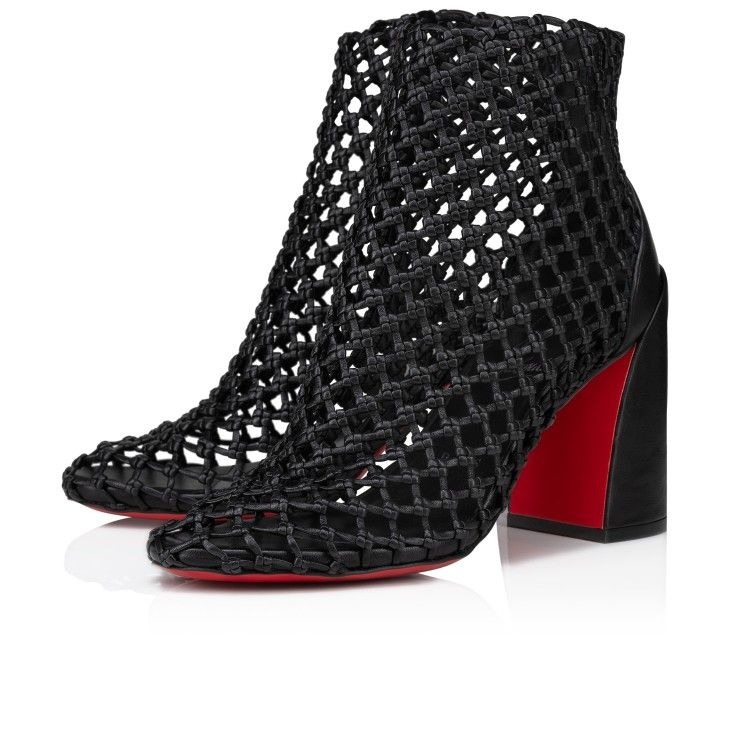 Christian Louboutin Porlibooty 85mm Bottines Basses Cuir Nappa Noir