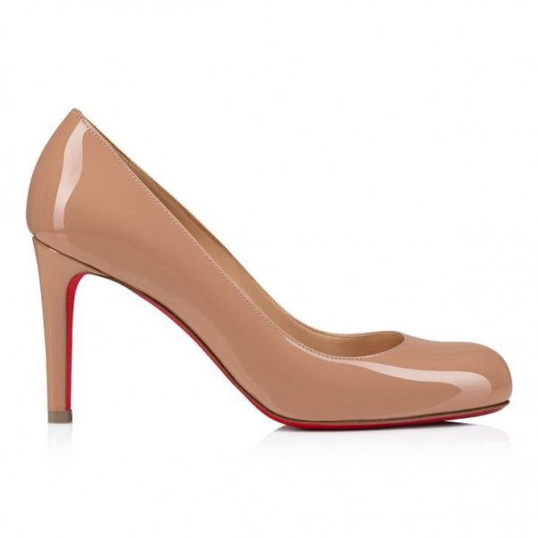 Christian Louboutin Pumppie escarpins 85 mm en cuir de veau verni blush – Image 2