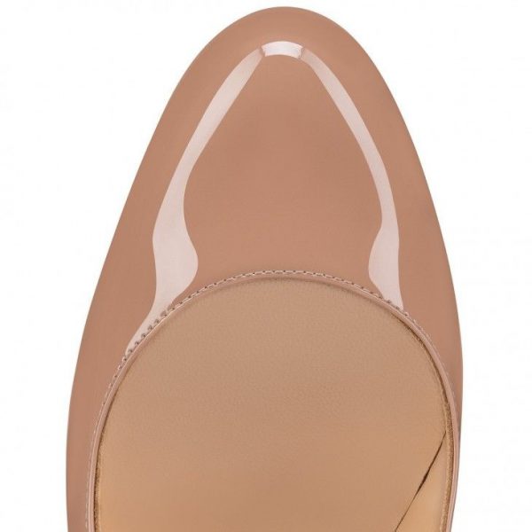 Christian Louboutin Pumppie escarpins 85 mm en cuir de veau verni blush – Image 4