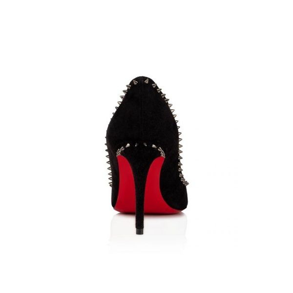 Christian Louboutin Escarpins Anjalina 85 mm Noir/noir Gun Cuir Daim – Image 2
