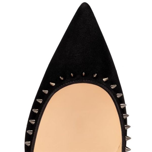 Christian Louboutin Escarpins Anjalina 85 mm Noir/noir Gun Cuir Daim – Image 3
