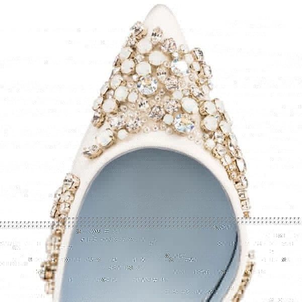 Christian Louboutin Escarpins Brodirize 100 mm Version Ivoire Satin – Image 3